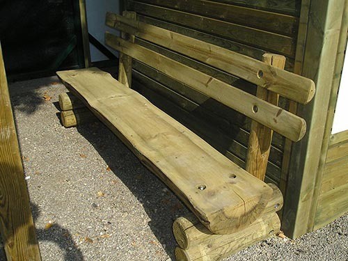 Banco rustico modelo forestal