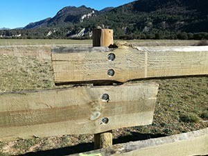 valla de madera