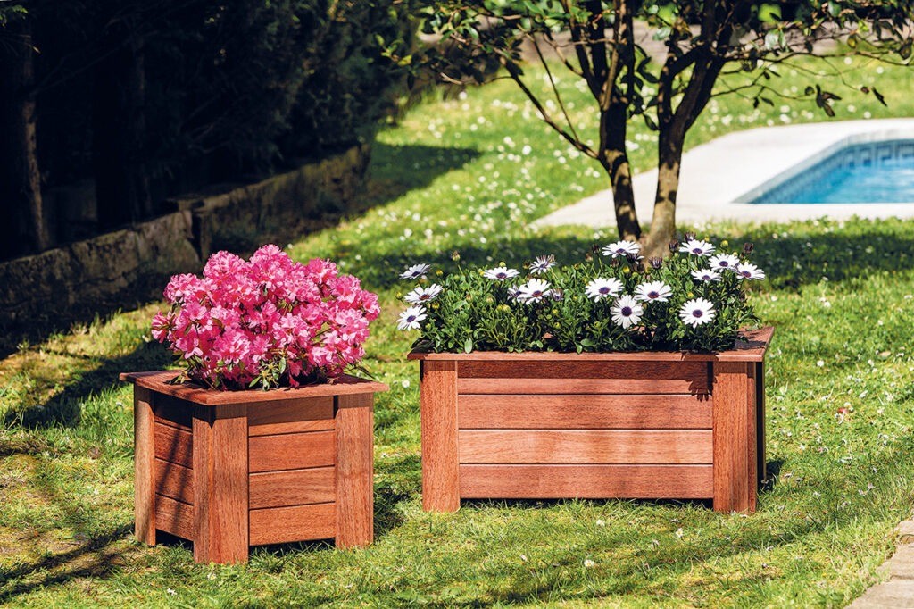 jardineras de madera exterior