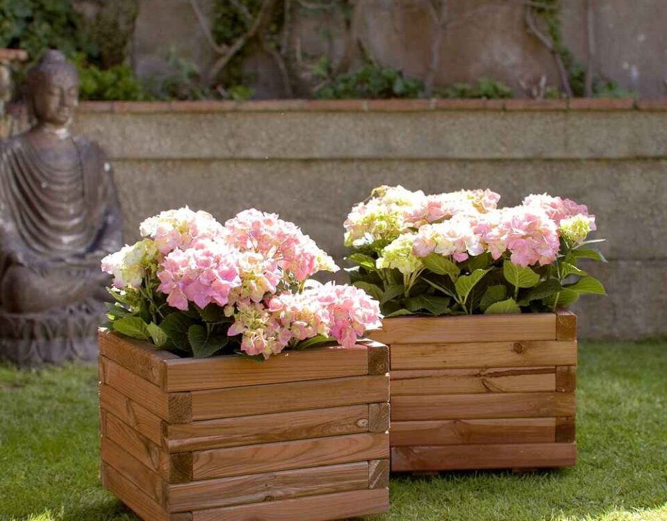 Jardinera cuadrada