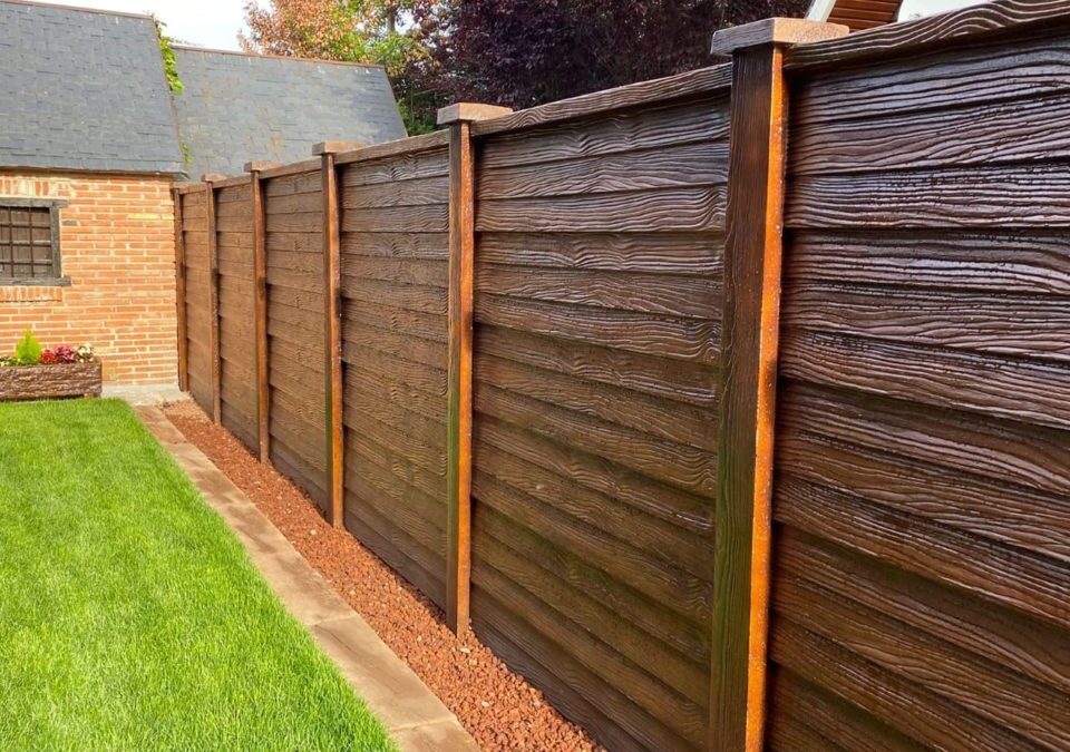 Valla de madera para terraza