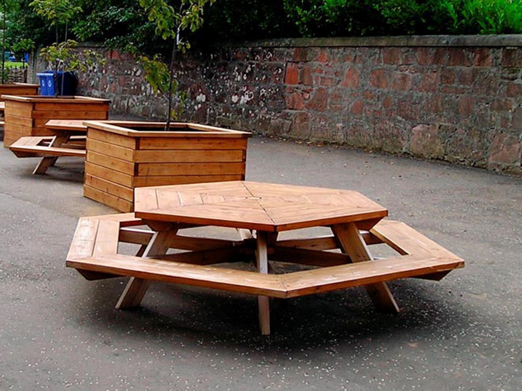 Muebles de jardín en madera