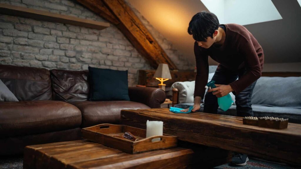 limpiar muebles de madera