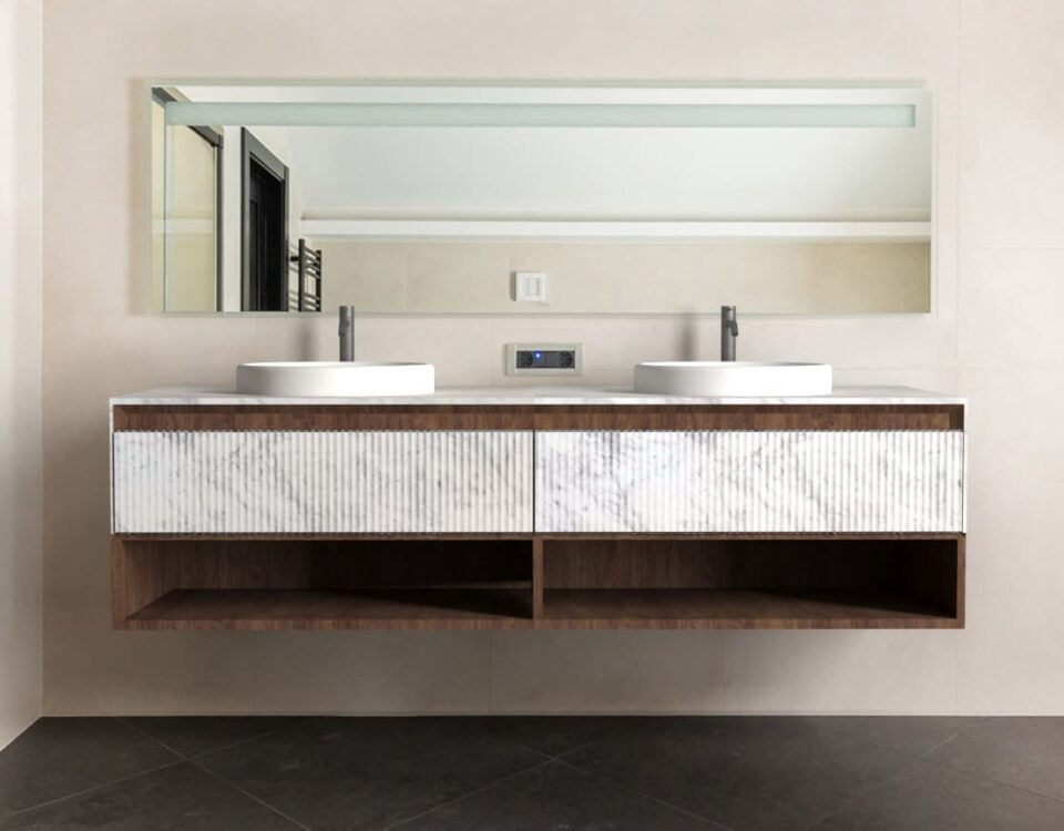 Mueble de baño de madera