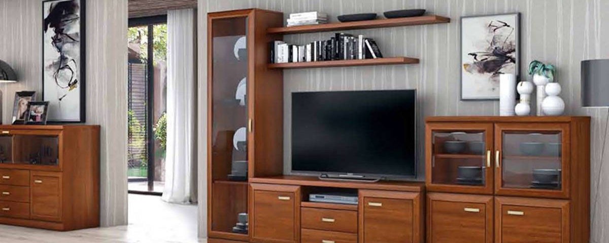 Muebles de salón clásicos de madera