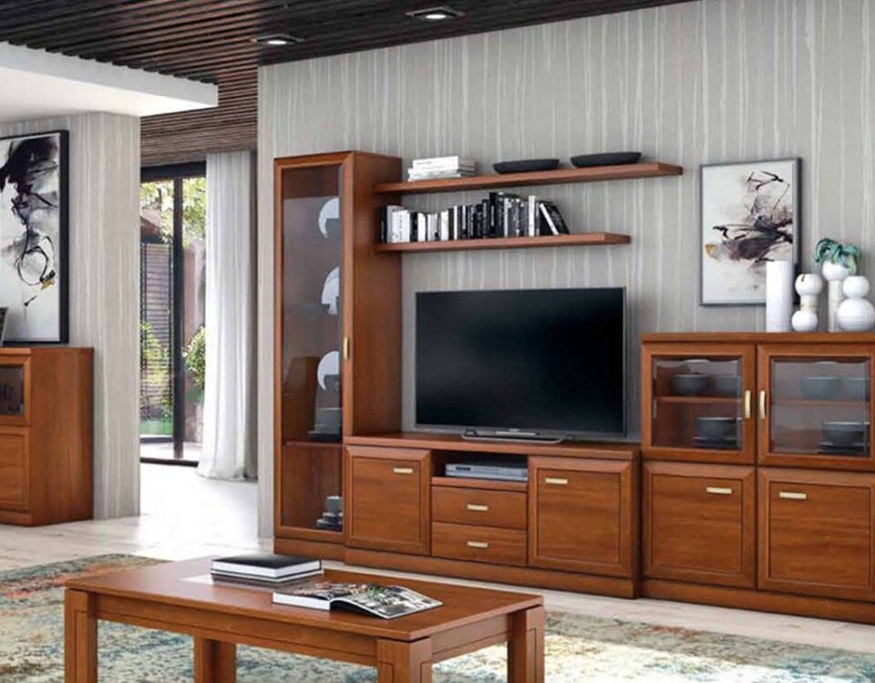 Muebles de salón clásicos de madera
