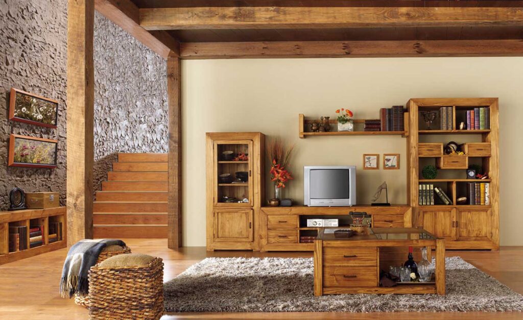 Muebles de madera rústicos