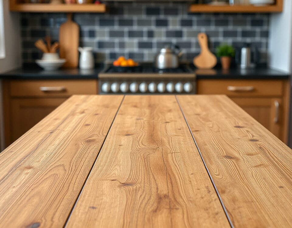 Mesa de cocina en madera