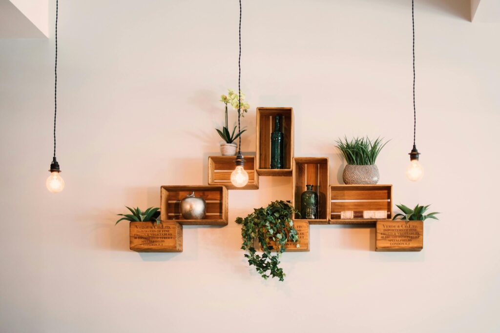 Cajas de madera de decoración