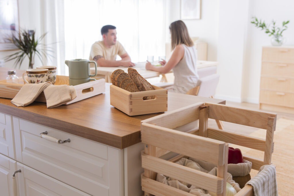 Cajas de madera de decoración