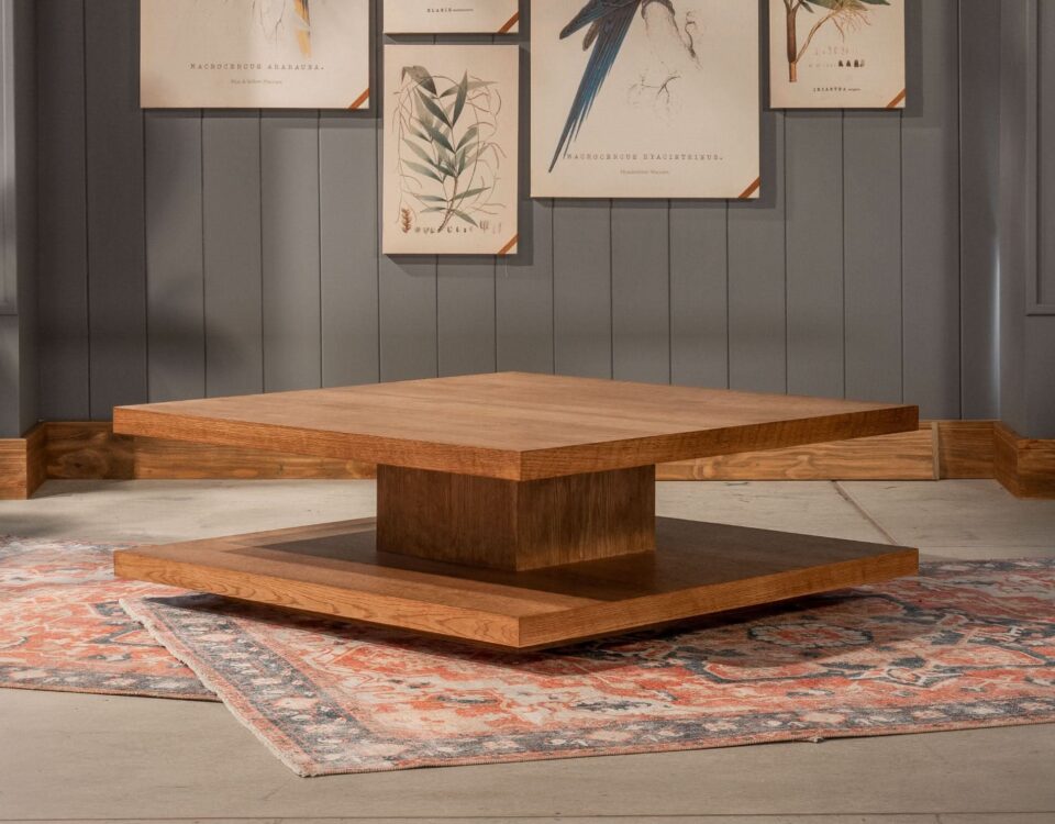 Mesa de centro en madera natural