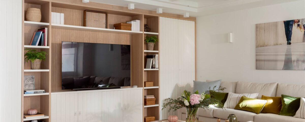 Muebles modernos en madera para sala